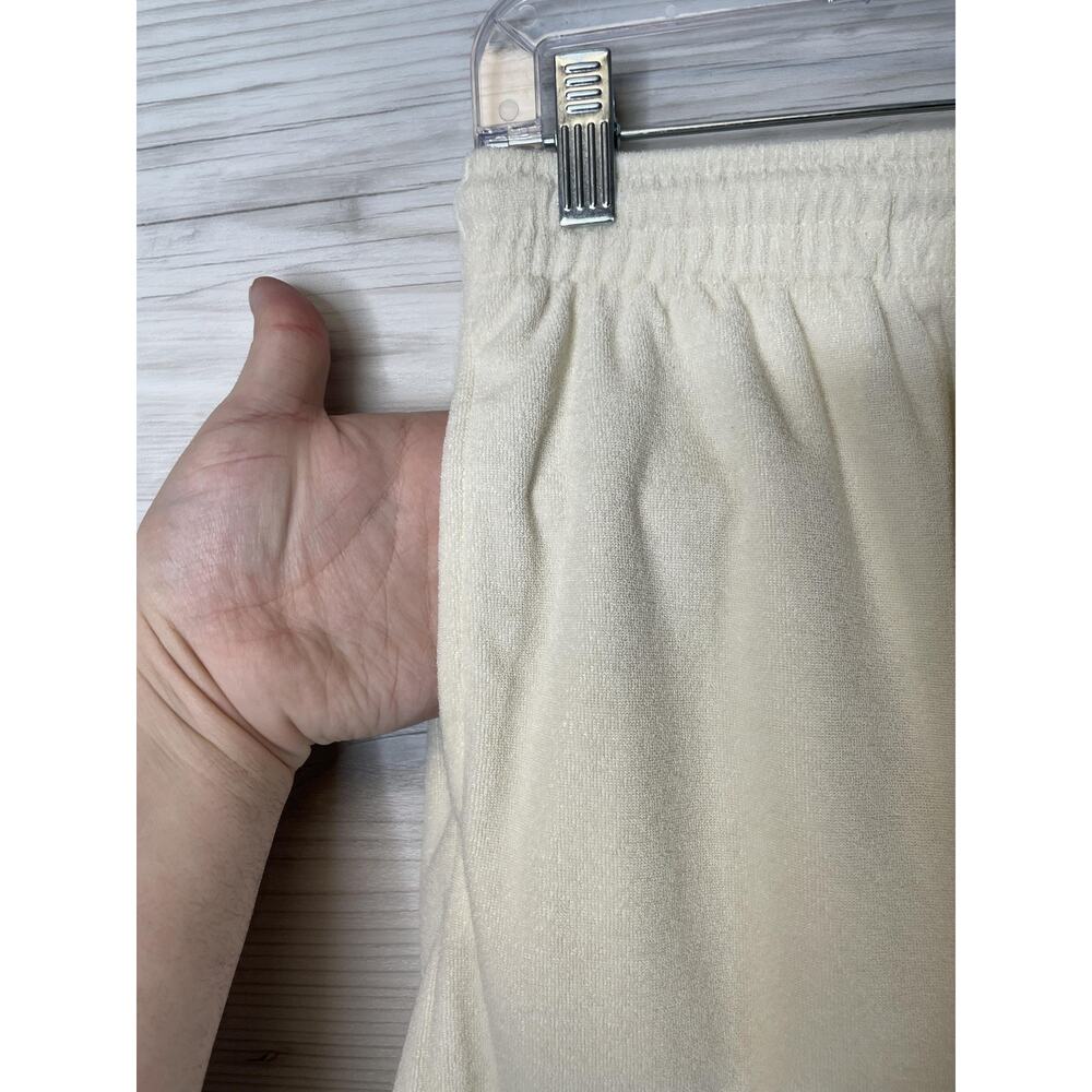 HM Shorts Womens Small White Terry Cloth Elastic Waist Lounge Casual 1050855 5 - Picture 3 of 11